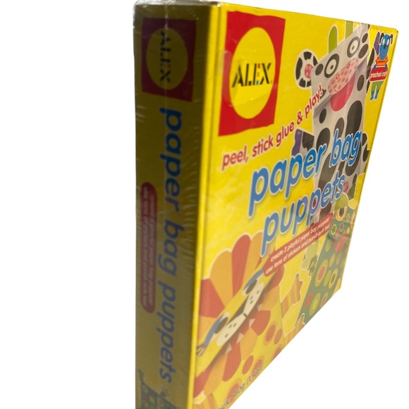 ALEX Toys Paper Bag Puppets Craft Kit for Kids – DIY Sticker & Shape Puppet - Picture 7 of 11